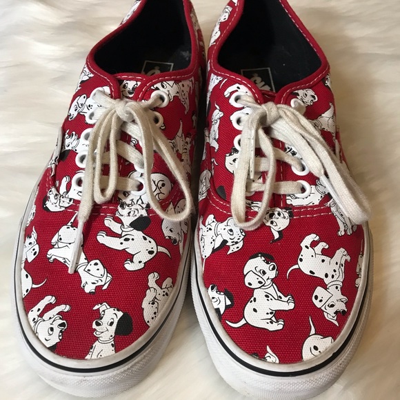 Vans Disney 101 Dalmatians Red Women’s 9 Mens 7.5 - Picture 2 of 7